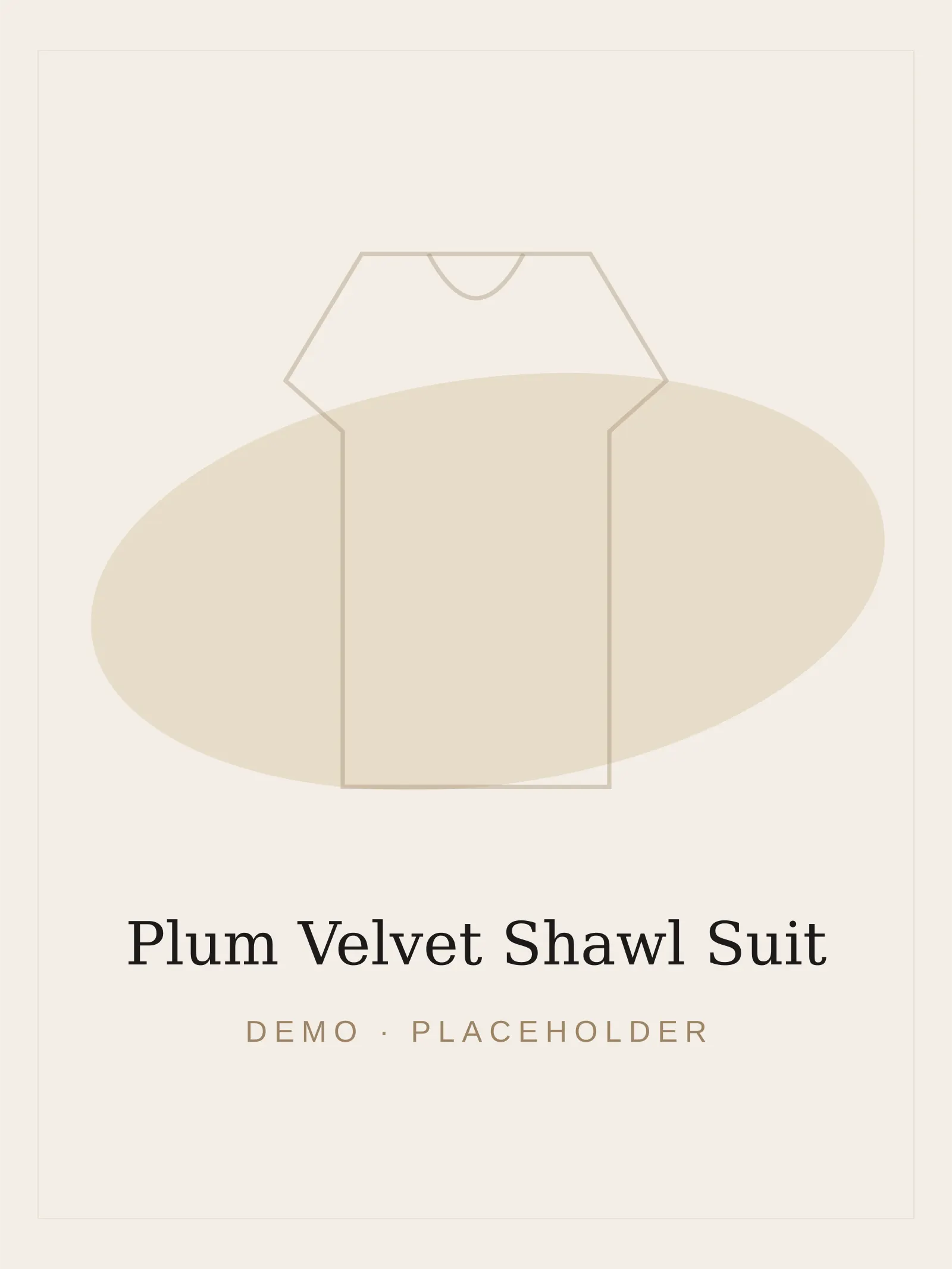 Plum Velvet Shawl Suit
