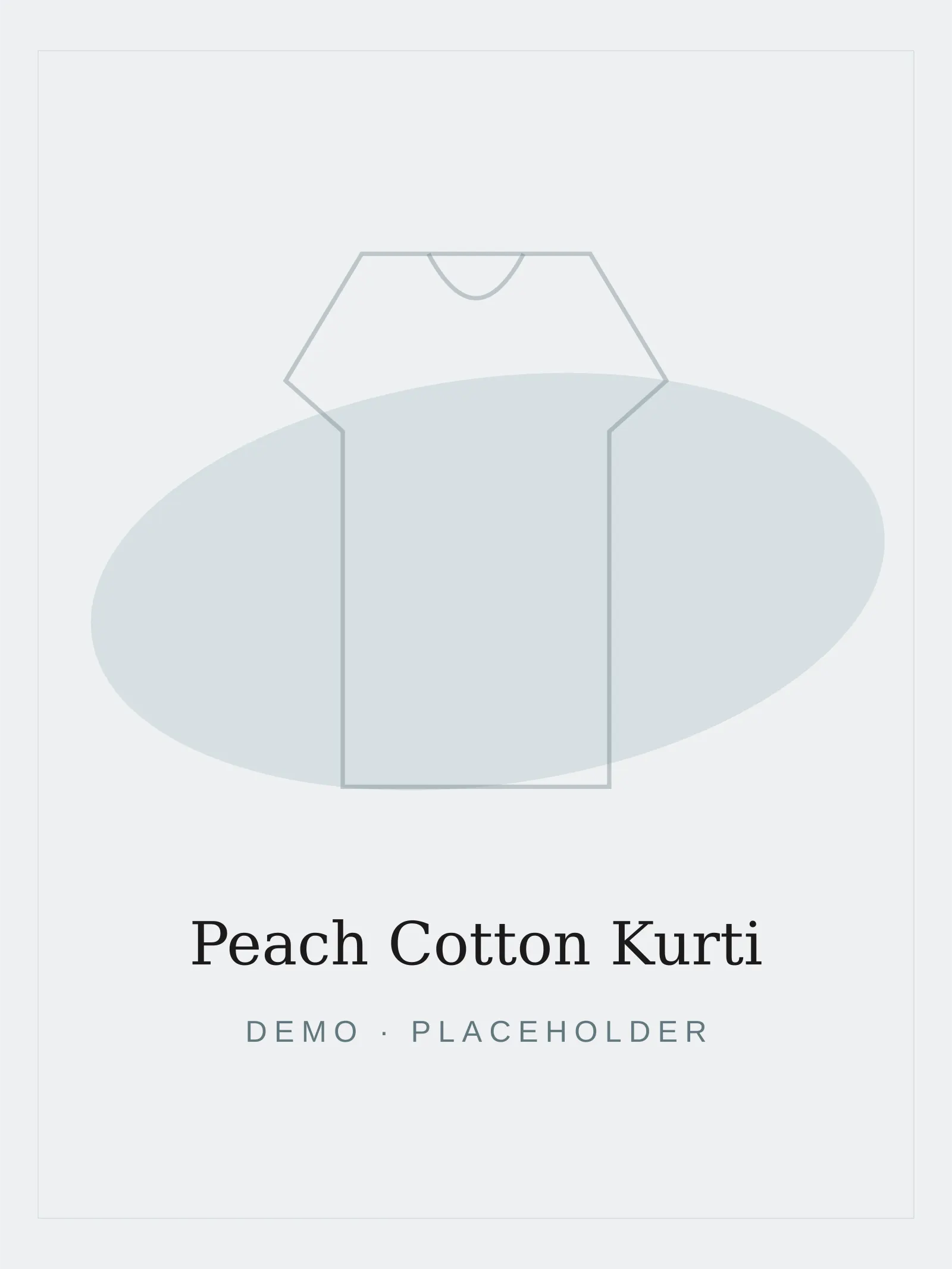 Peach Cotton Kurti