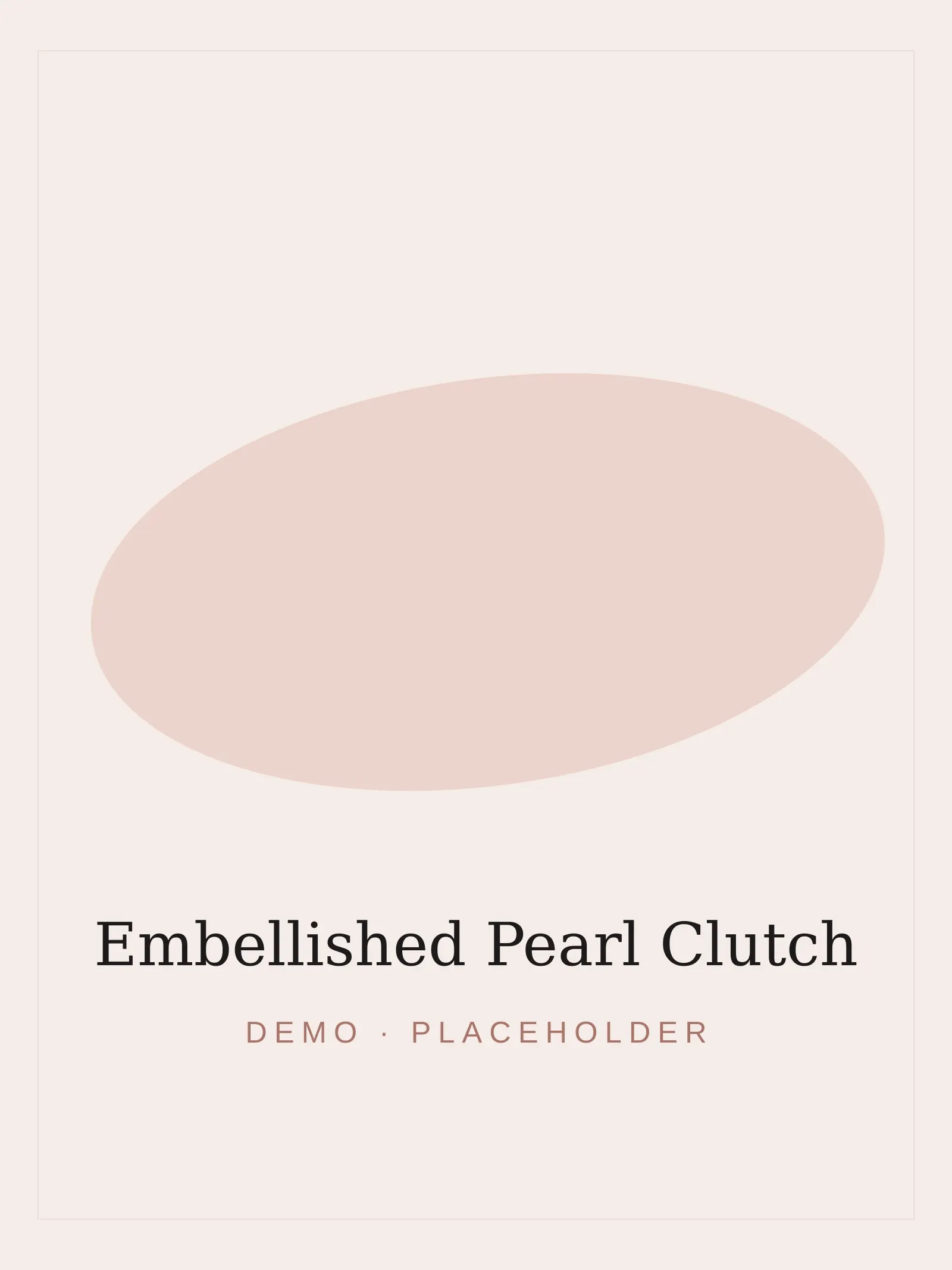 Embellished Pearl Clutch