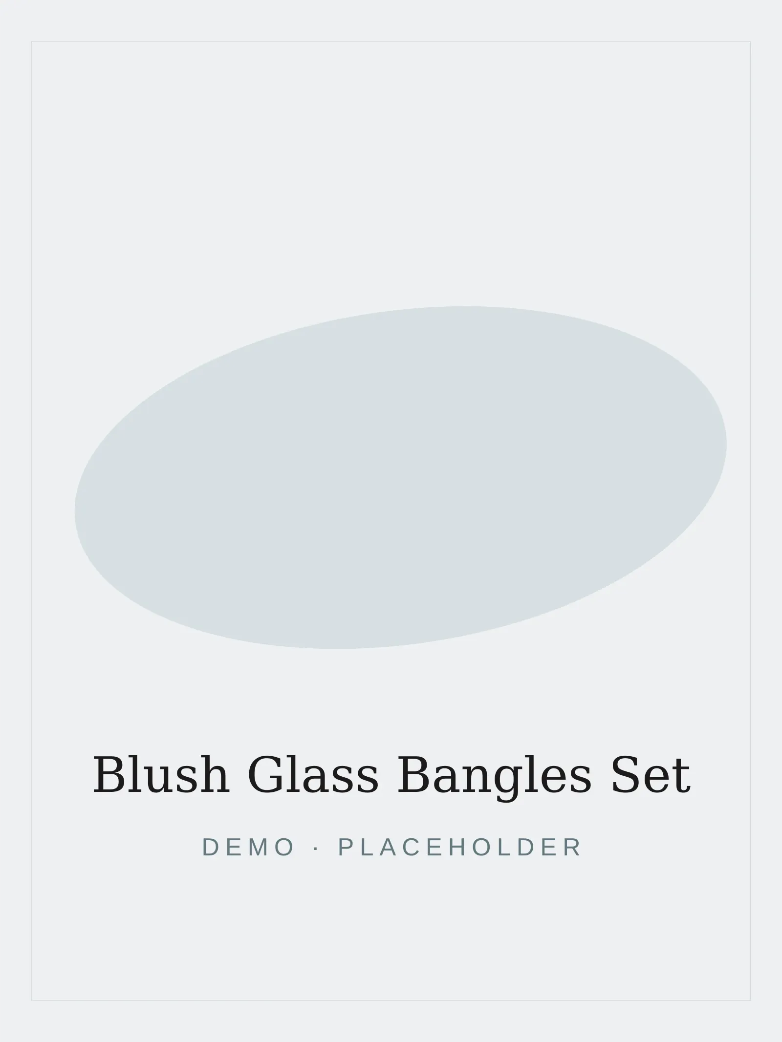 Blush Glass Bangles Set