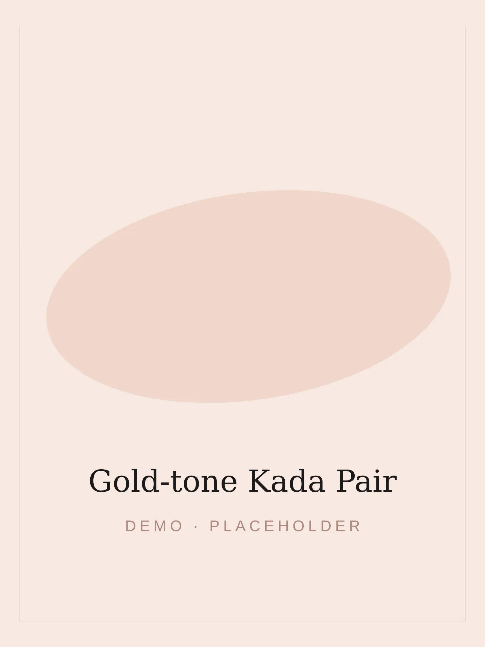 Gold-tone Kada Pair