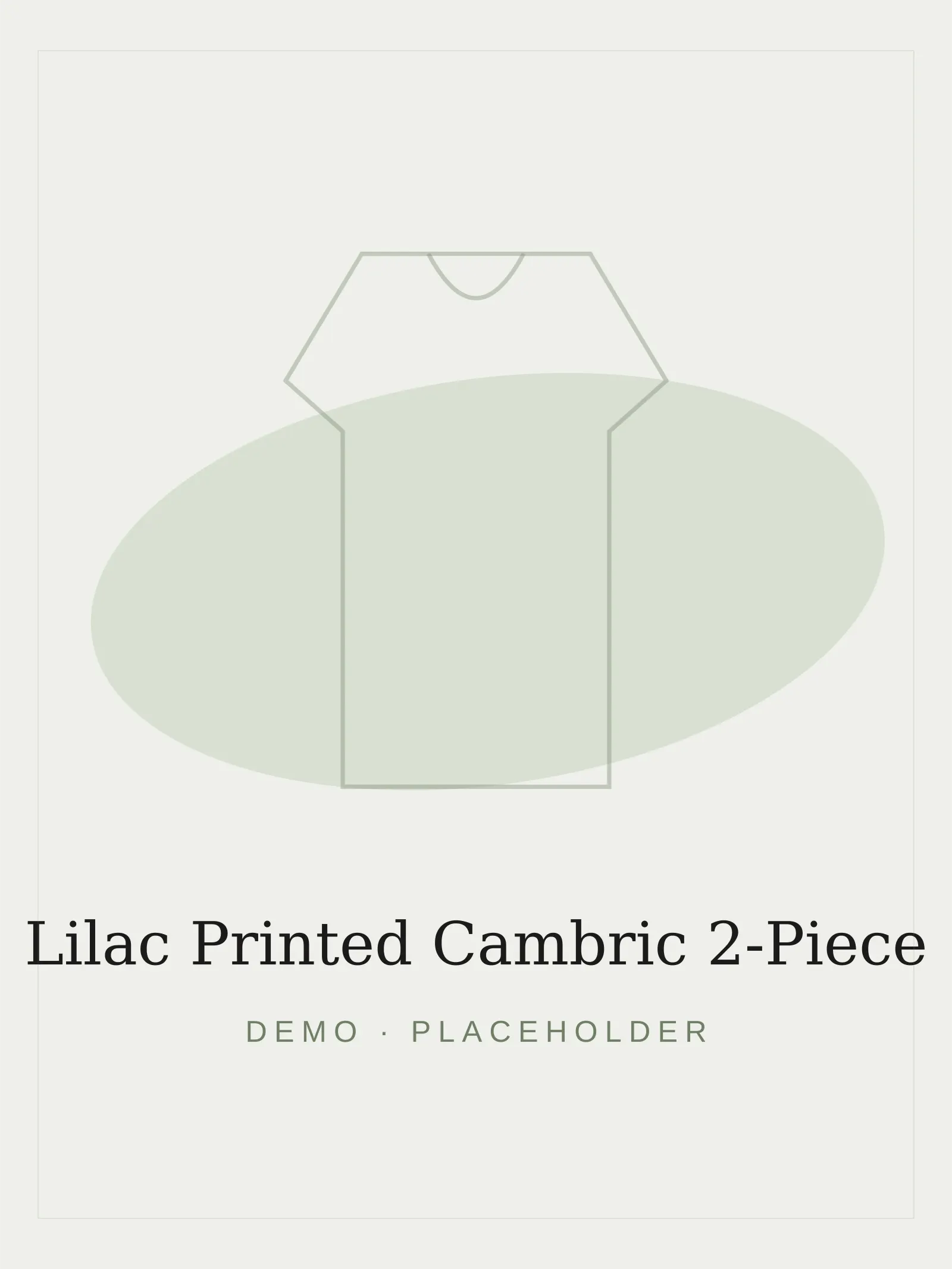Lilac Printed Cambric 2-Piece